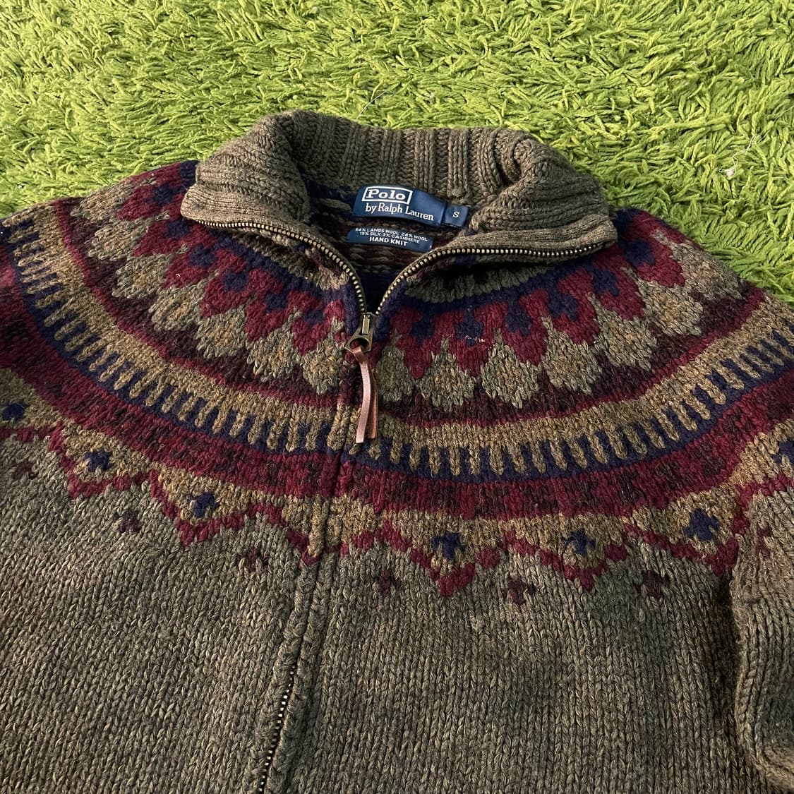 폴로 노르딕 핸드 니트 집업 상품이미지3