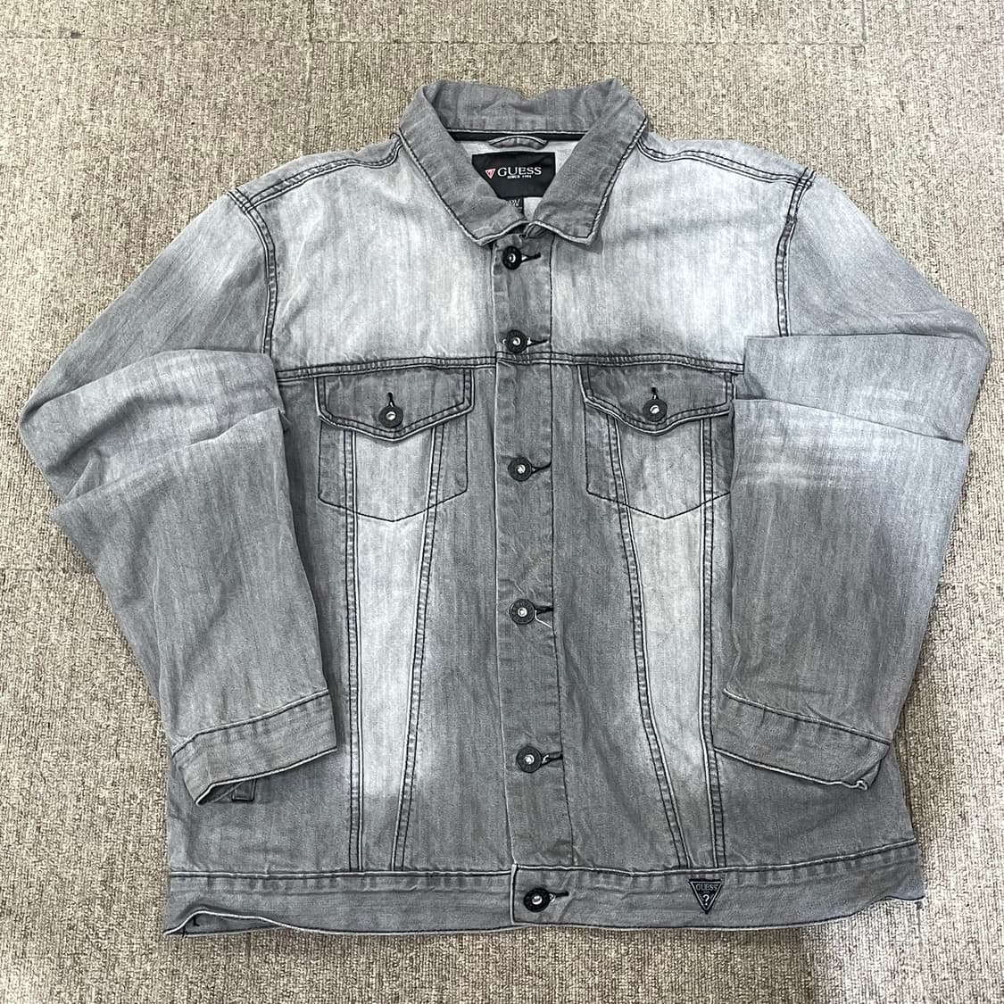 (XXL) GUESS 게스 그레이 데님 자켓 상품이미지4