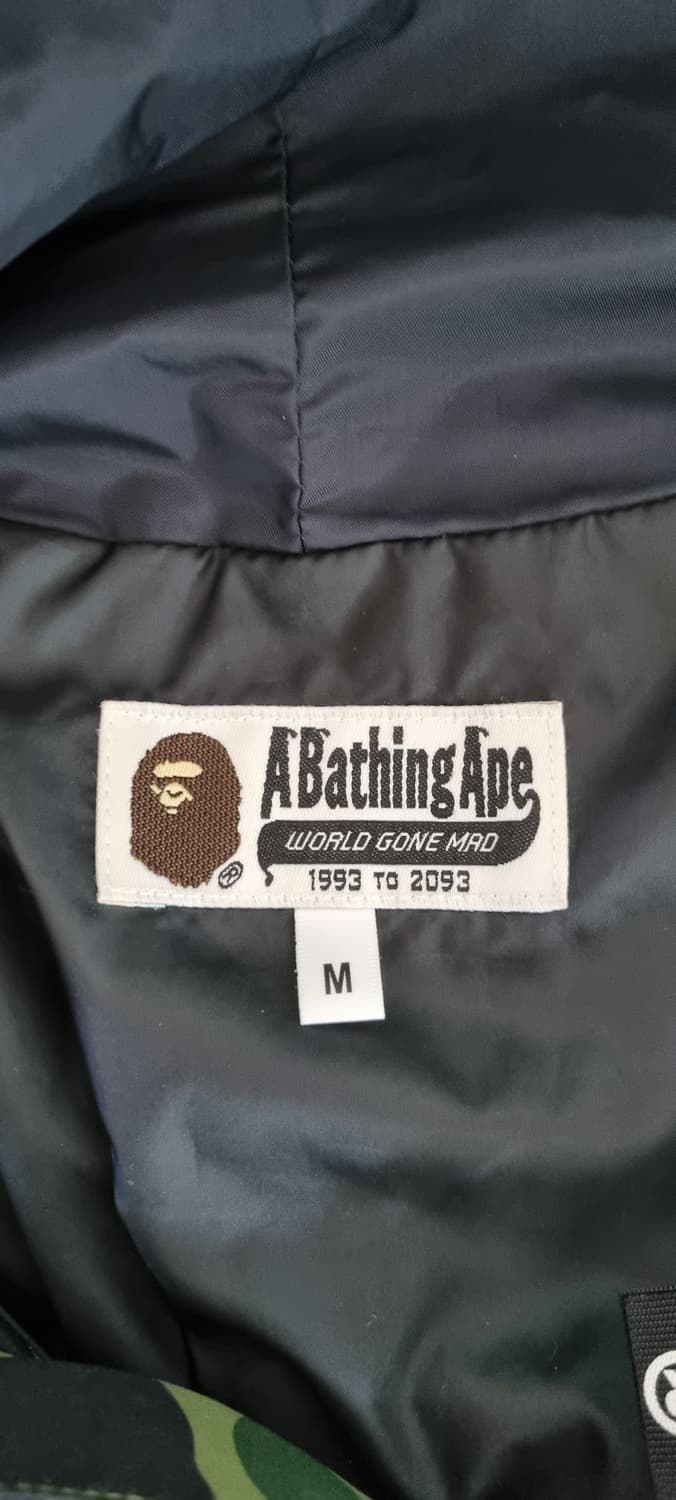 베이프 카모 패턴 샤크 후드 아노락 바람막이 M 상품이미지4