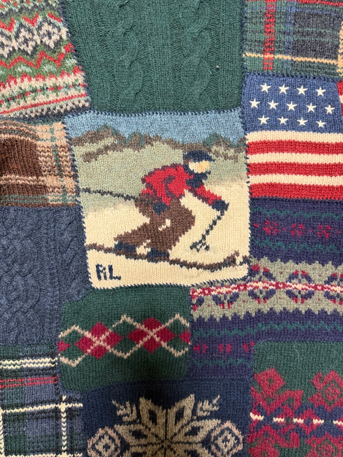 90‘s polo Ralph Lauren hand knit ski 상품이미지5