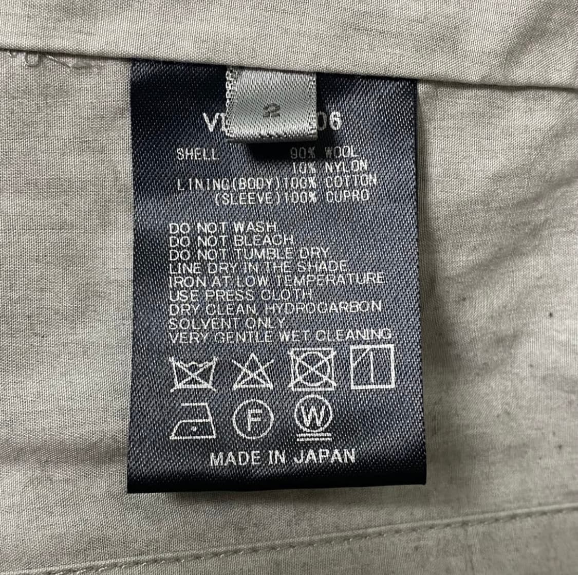 [2] The Viridi-anne 17AW 울 멜튼 라이더 코트 상품이미지8