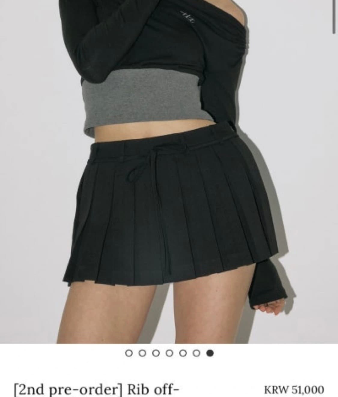 (새상품)쓰리타임즈 오프숄더티셔츠 상품이미지1