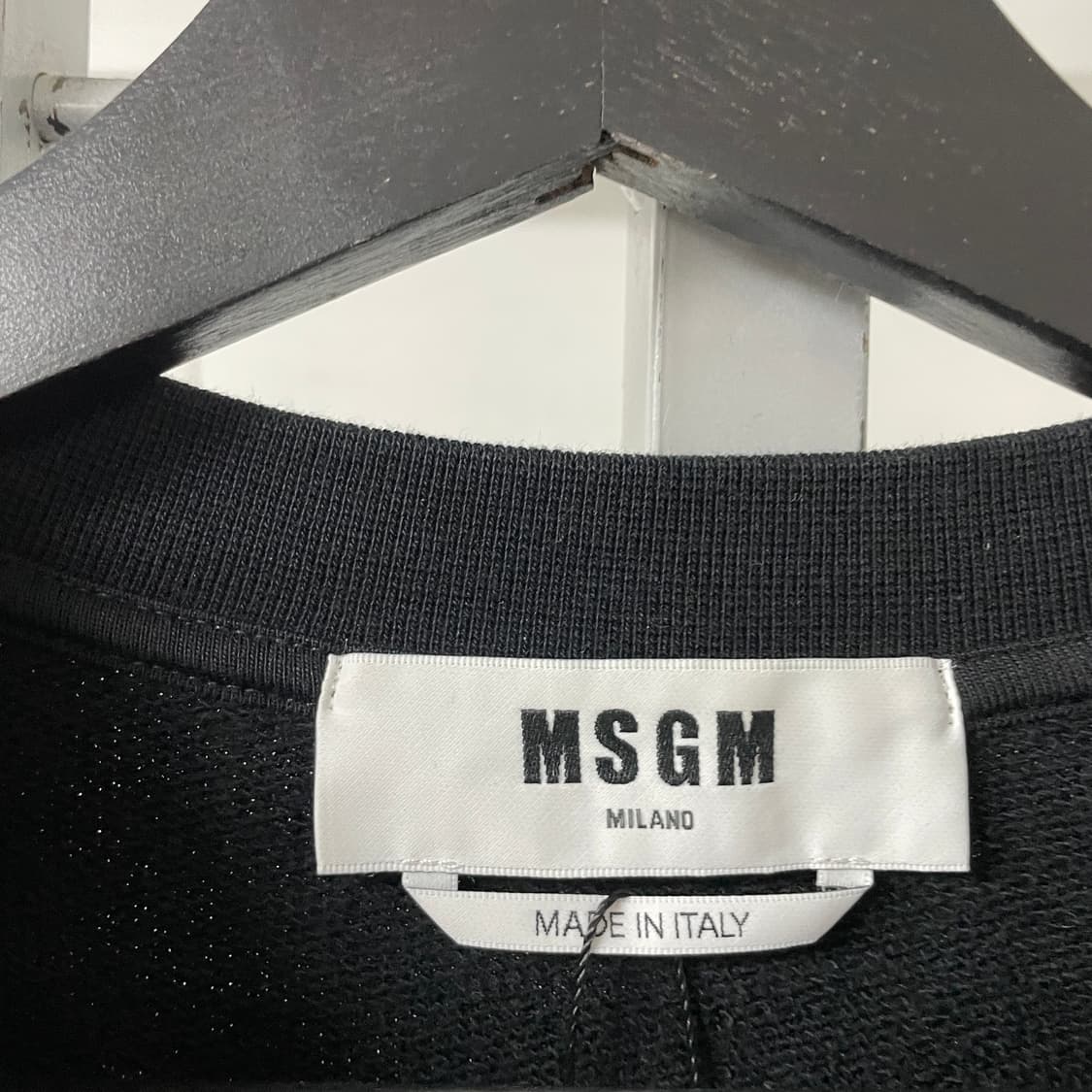 MSGM 블랙 맨투맨 XL 상품이미지4