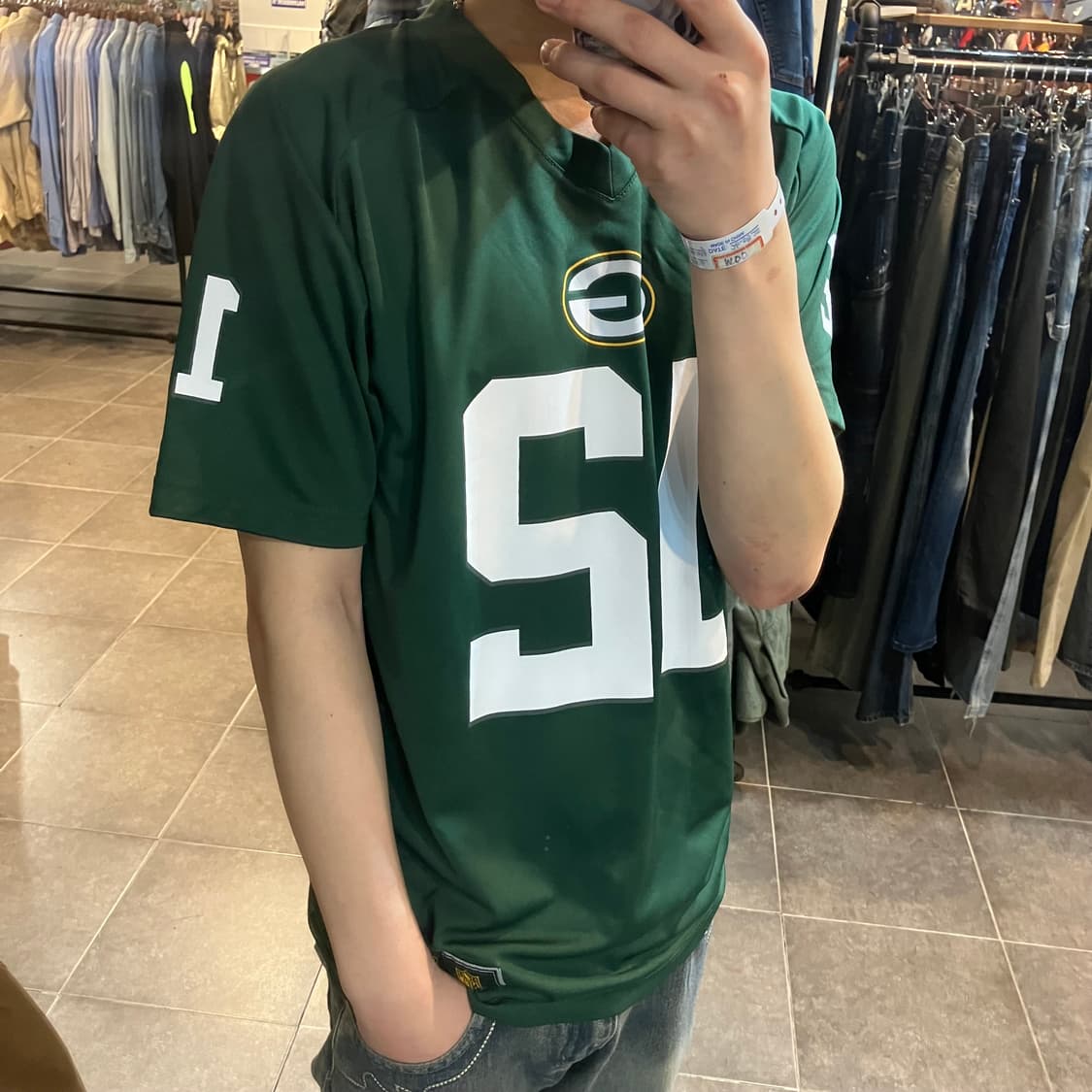 [NO.9]NFL 아론 로저스 유니폼 반팔 그린 상품이미지2