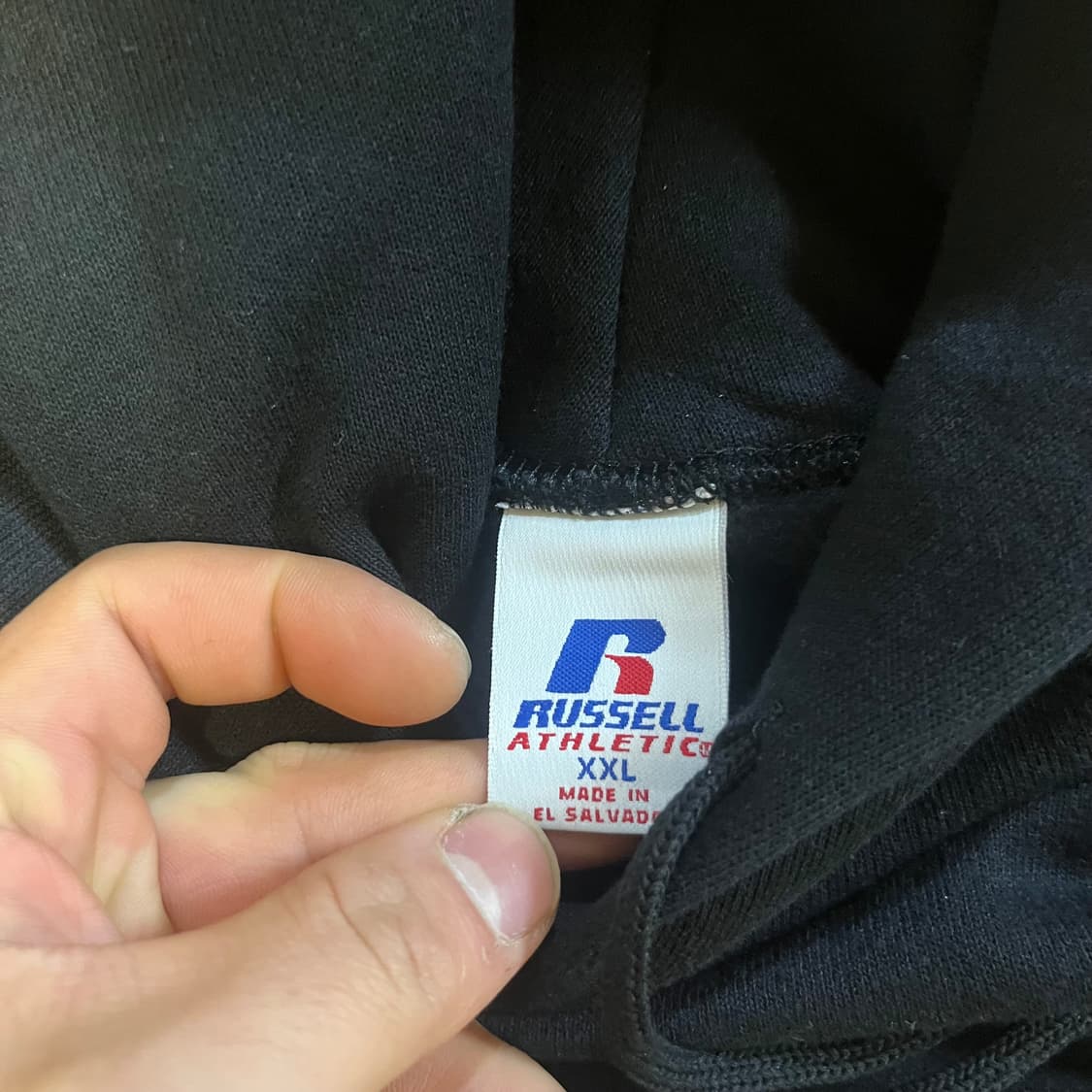 [XXL] 데드스탁 00s 빈티지 러셀 후드 블랙 상품이미지3