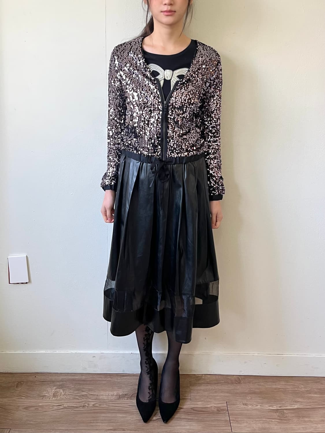 juniowwret 페이크 레더 스커트 상품이미지8