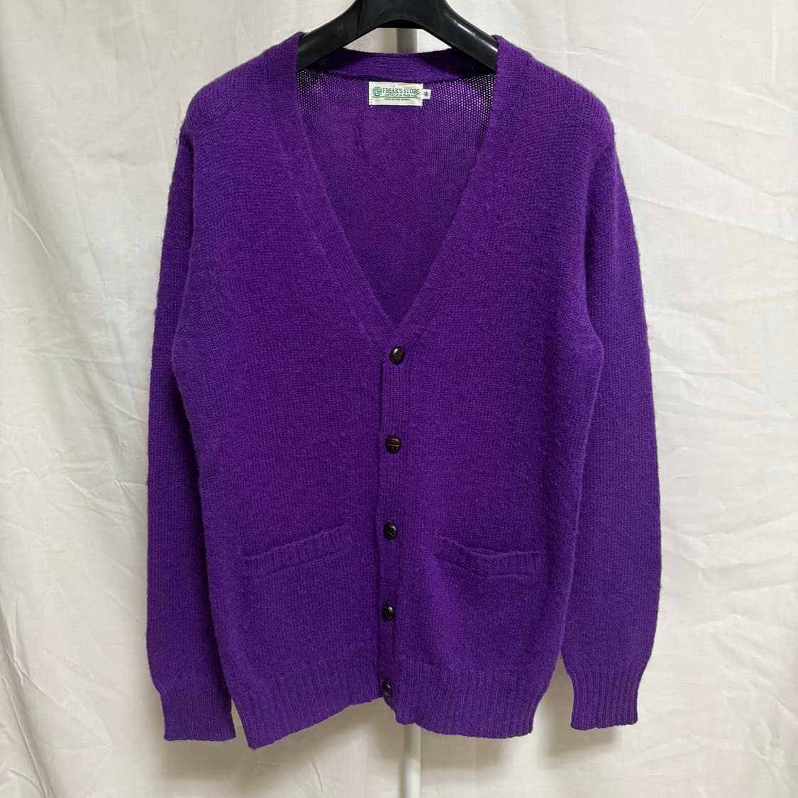 프릭스스토어 쉐기독 울 가디건 / 퍼플, 40(L) 상품이미지1