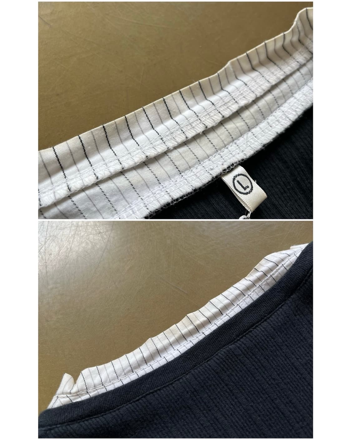 Jpn Vintage Stripe Docking Golgi Knit 상품이미지6