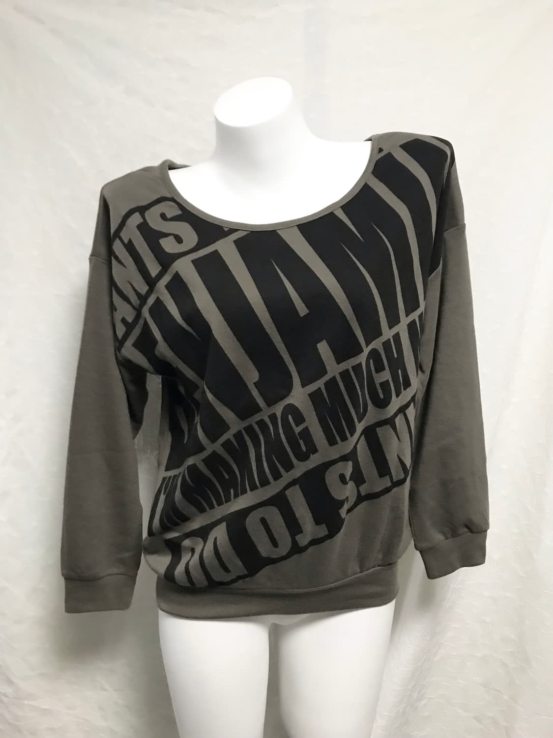 빈티지 y2k 펑크 레터링 롱슬리브 탑 상품이미지3