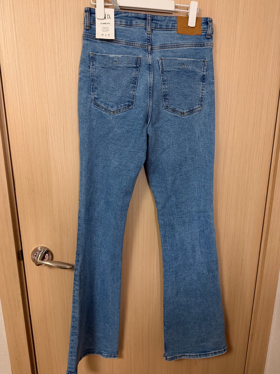 택O,28사이즈) 자라 Z1975 플레어핏 하이웨스트 청바지 부츠컷 데님 상품이미지5