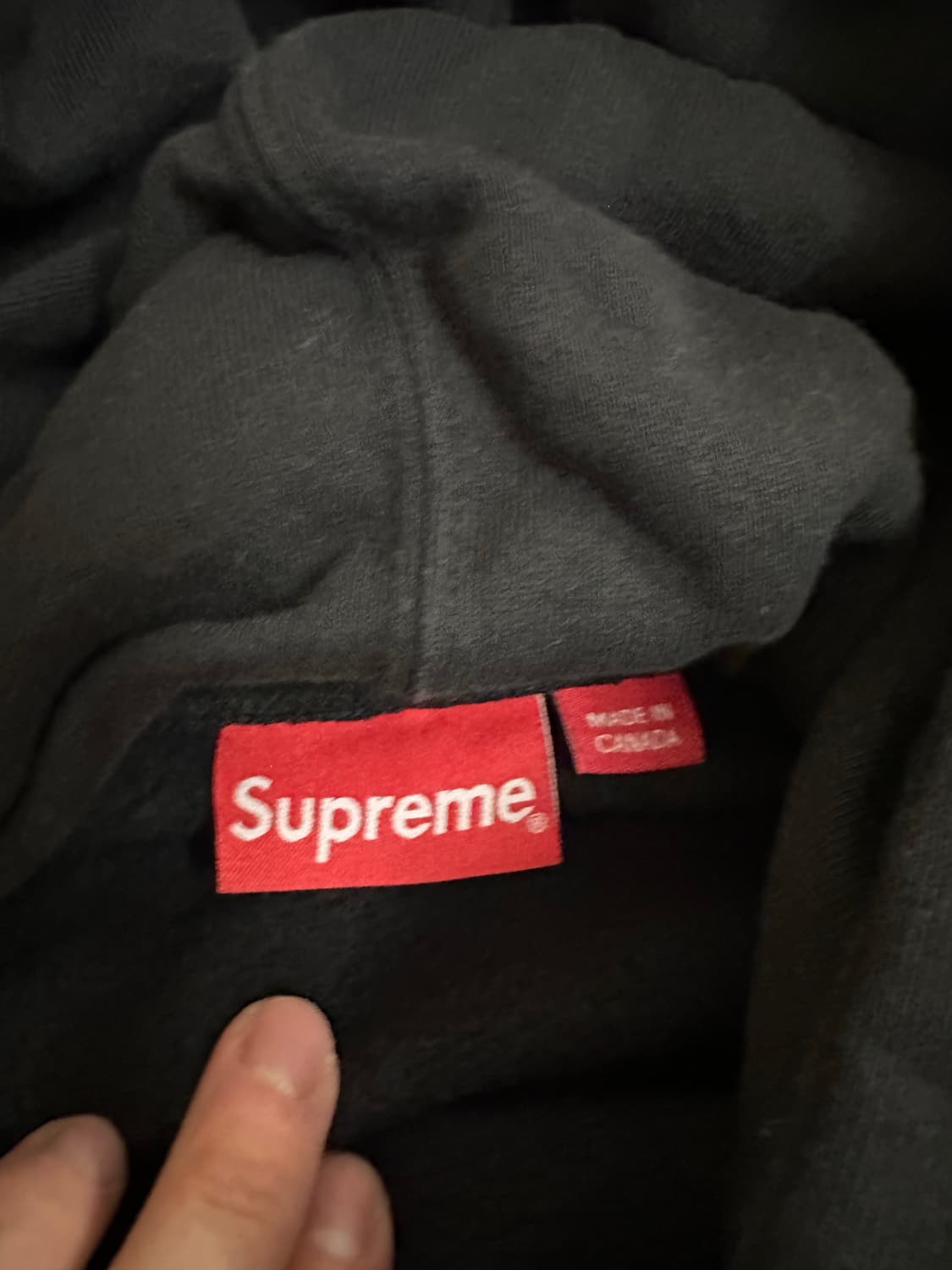 슈프림 후드티 블랙 xl 상품이미지3