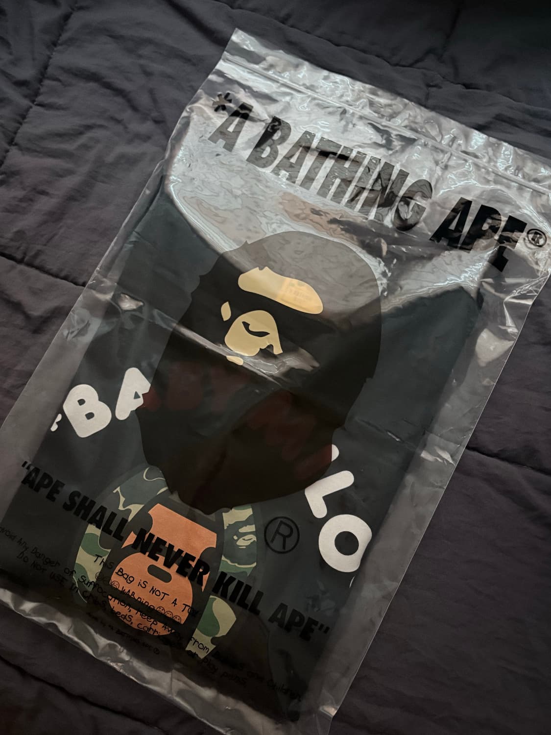 베이프 롱슬리브 블랙 그린 상품이미지2