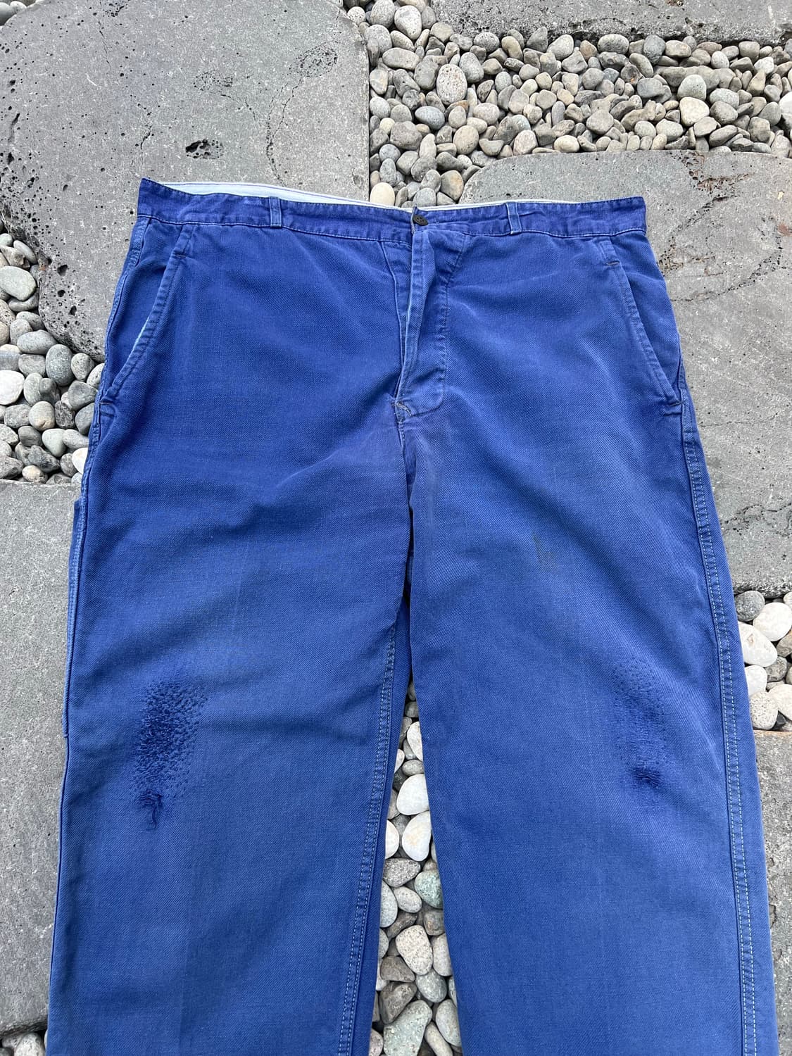 FADED BLUE REPAIR MARK OLD 빈티지프렌치워크팬츠 상품이미지3