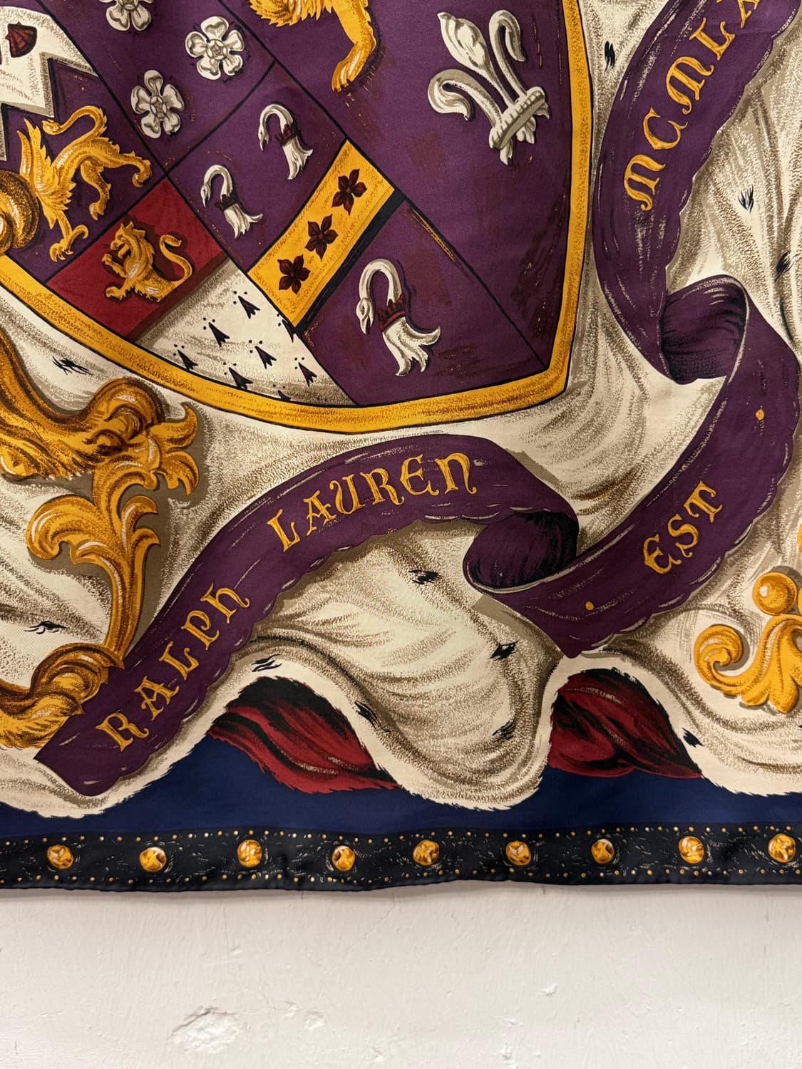 RALPH LAUREN Heraldic Crest & Lion Scarf 상품이미지5