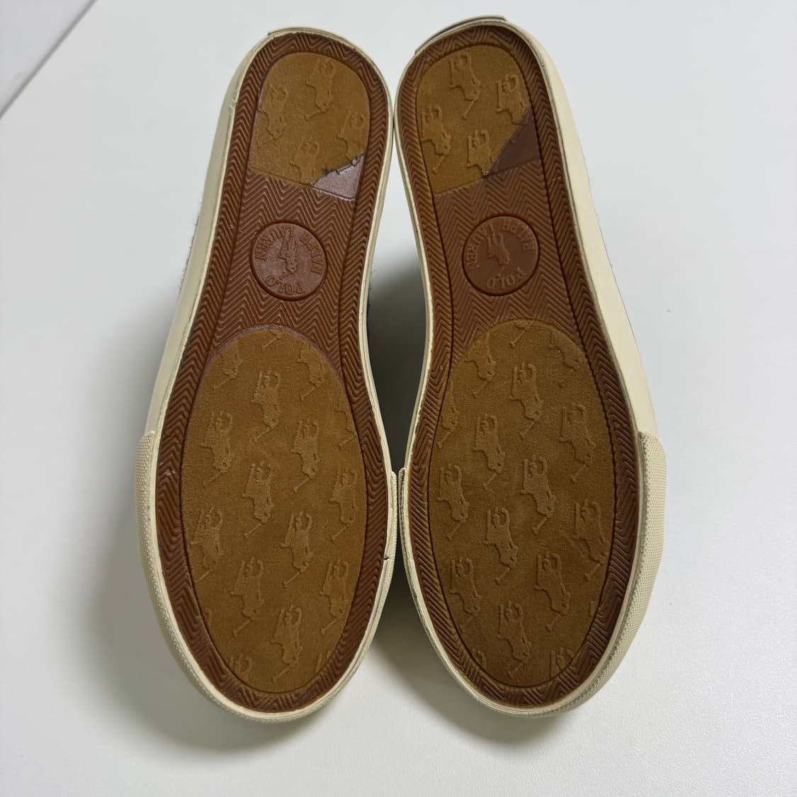 폴로랄프로렌 브라운 헤링본 하이탑 스니커즈 240 상품이미지7