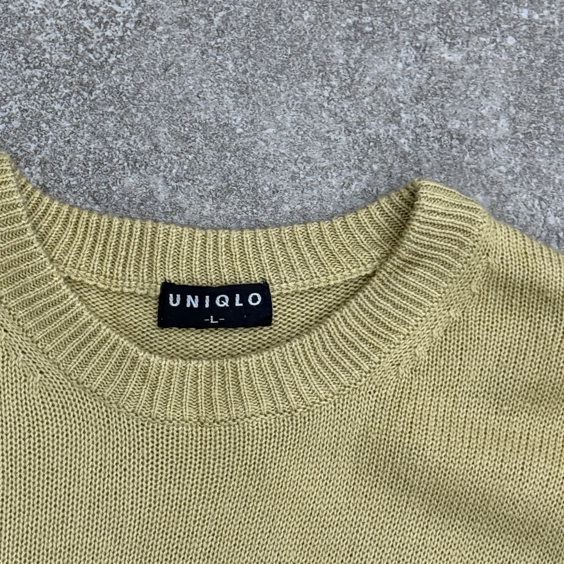 빈티지 유니클로 베이지니트 상품이미지5