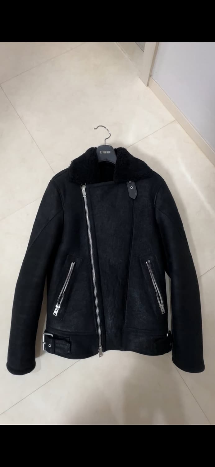 올세인츠 XS 블랙 무스탕 자켓 상품이미지1