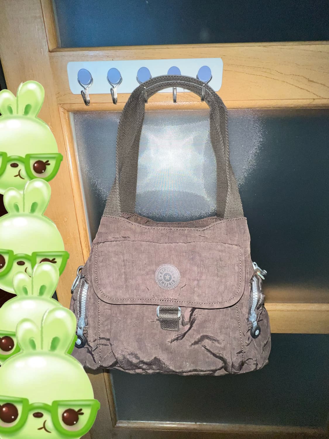 키플링 민트 초코 브라운 토트백 숄더백 상품이미지1