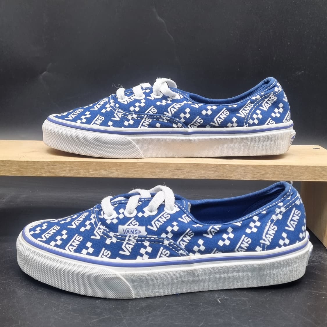 반스 어센틱 로고블루 여성 스니커즈230 상품이미지1