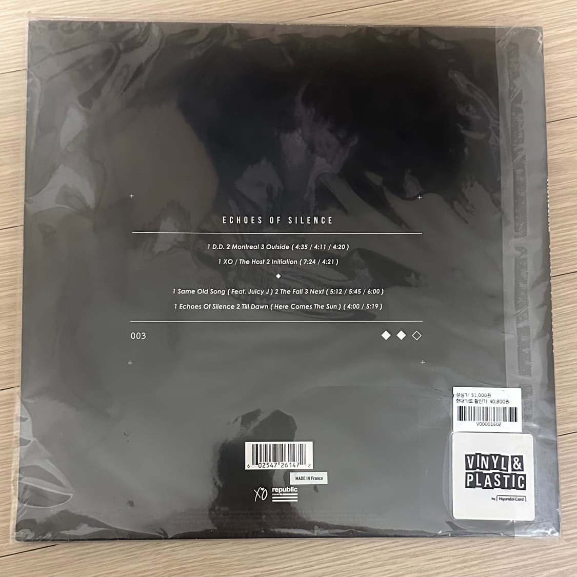 더위켄드 Echoes Of Silence LP 10주년한정판 상품이미지3