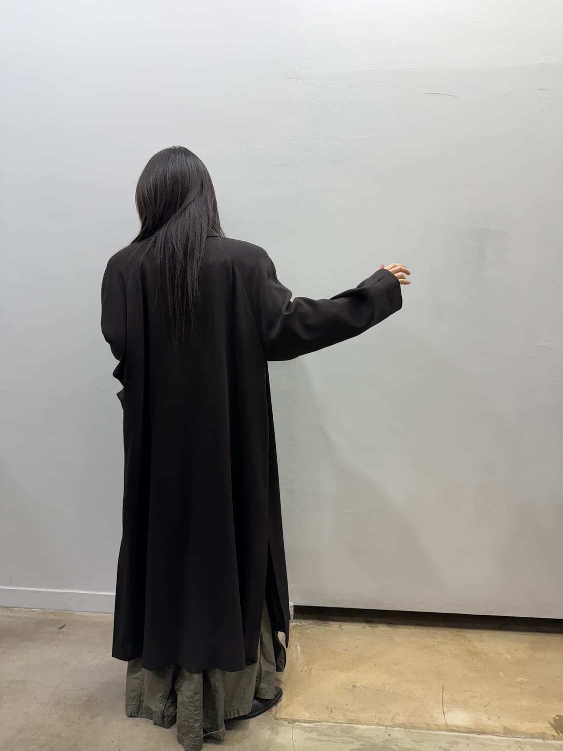 빈티지 미니멀 맥시 코트 상품이미지8