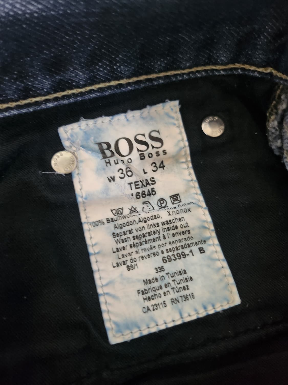 BOSS 데님 팬츠 (중청 워싱) - 36 상품이미지9