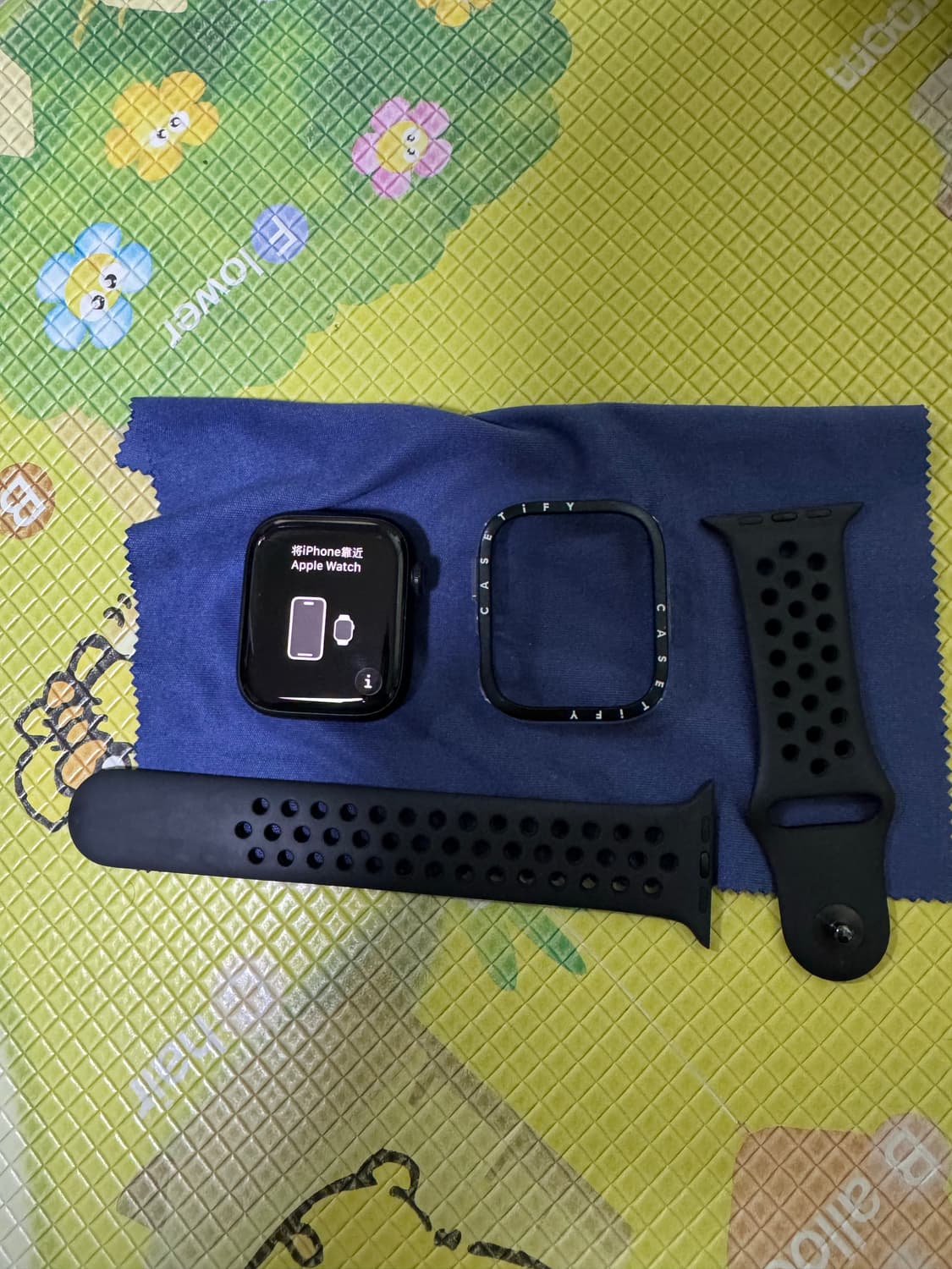 애플워치 시리즈7 45mm GPS+CEL 미드나잇 나이키 상품이미지4