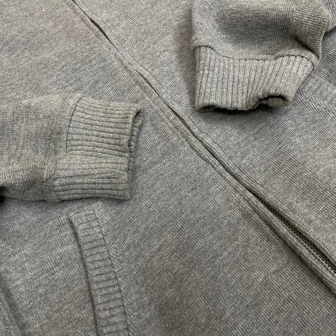 캉골 Kangol 그레이 베이직 집업 가디건 L 상품이미지4