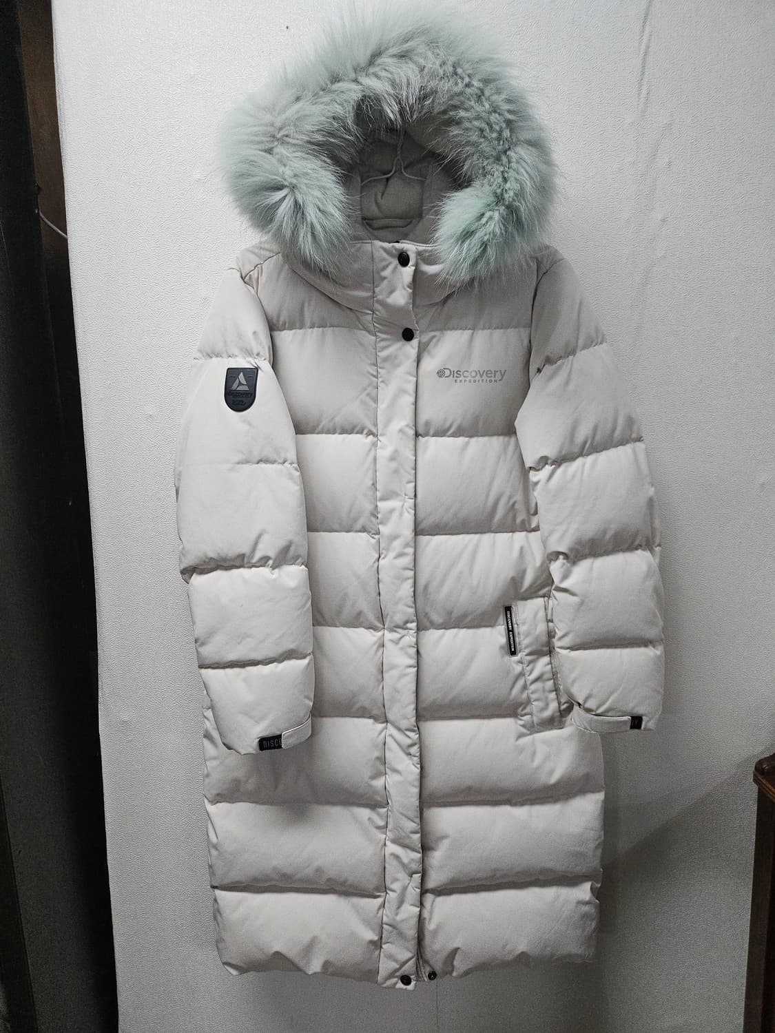디스커버리 고쉬 민트퍼 후드  롱패딩  90 상품이미지2