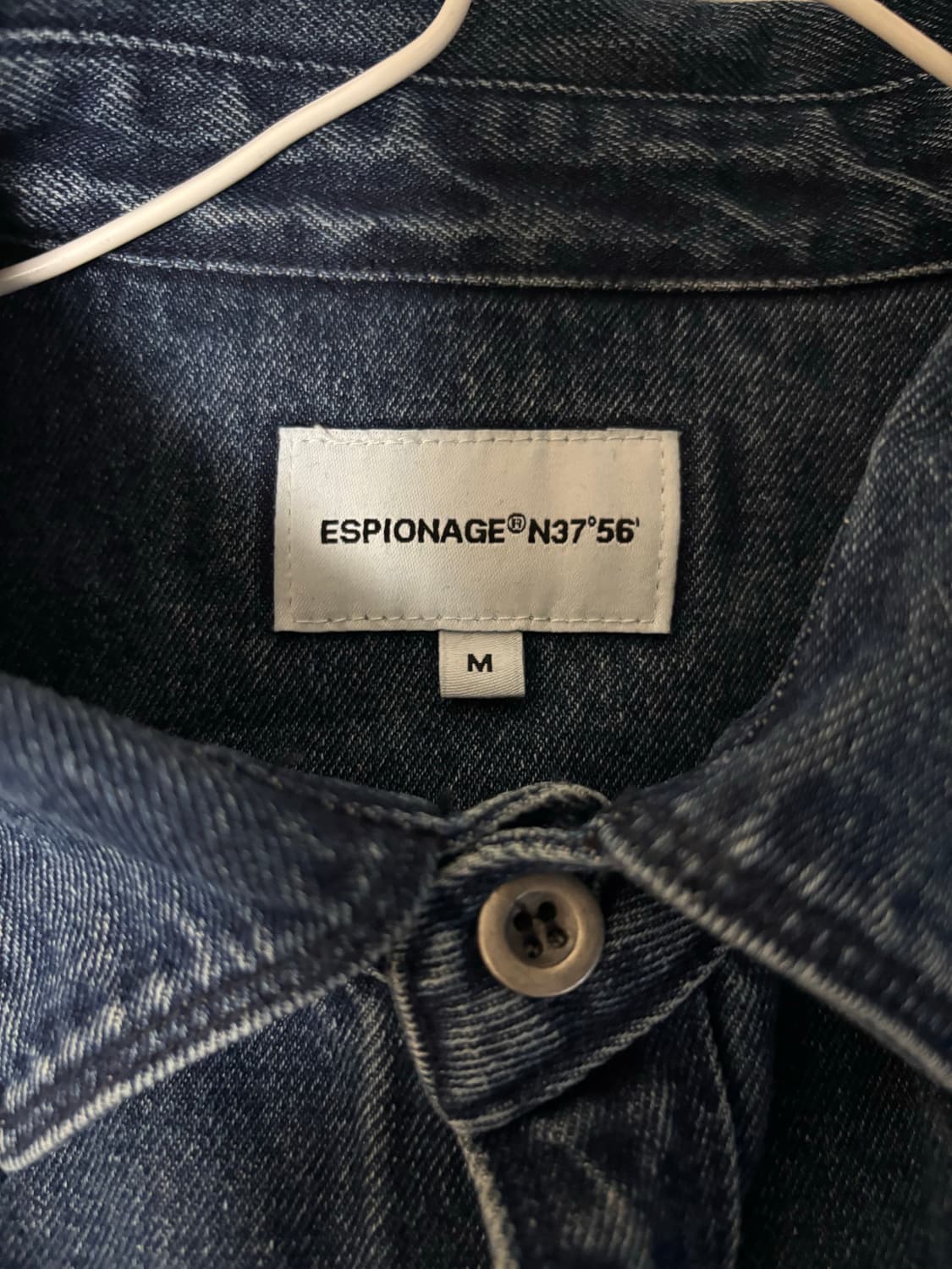 에스피오나지 데님 워크셔츠 진청 M 상품이미지2