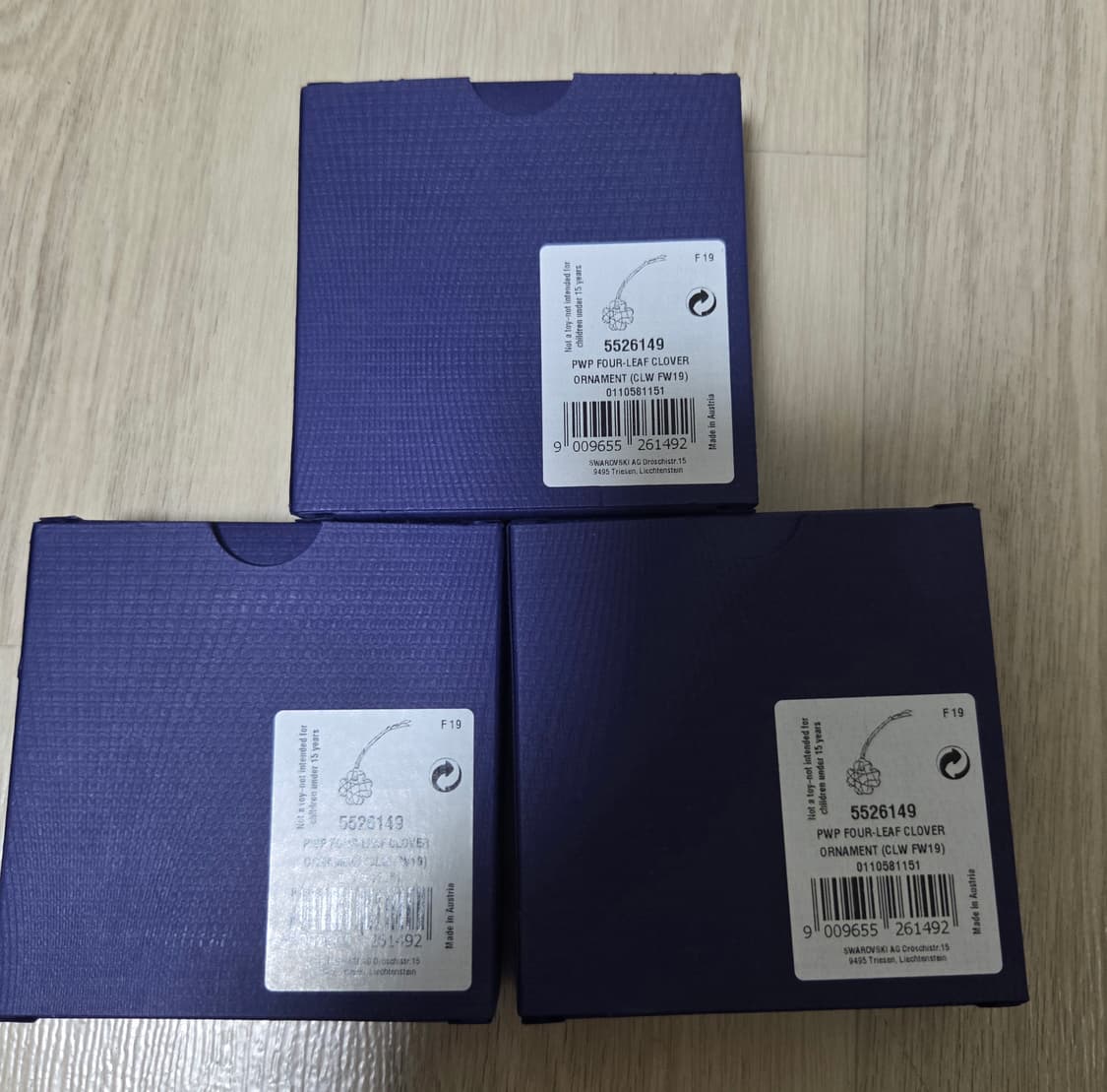 새제품 3개일괄)스와로브스키 크로버 오너먼트 3개 일괄 상품이미지7