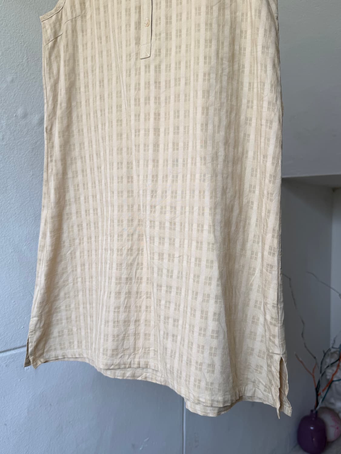 페어리 격자 일자 원피스 상품이미지3