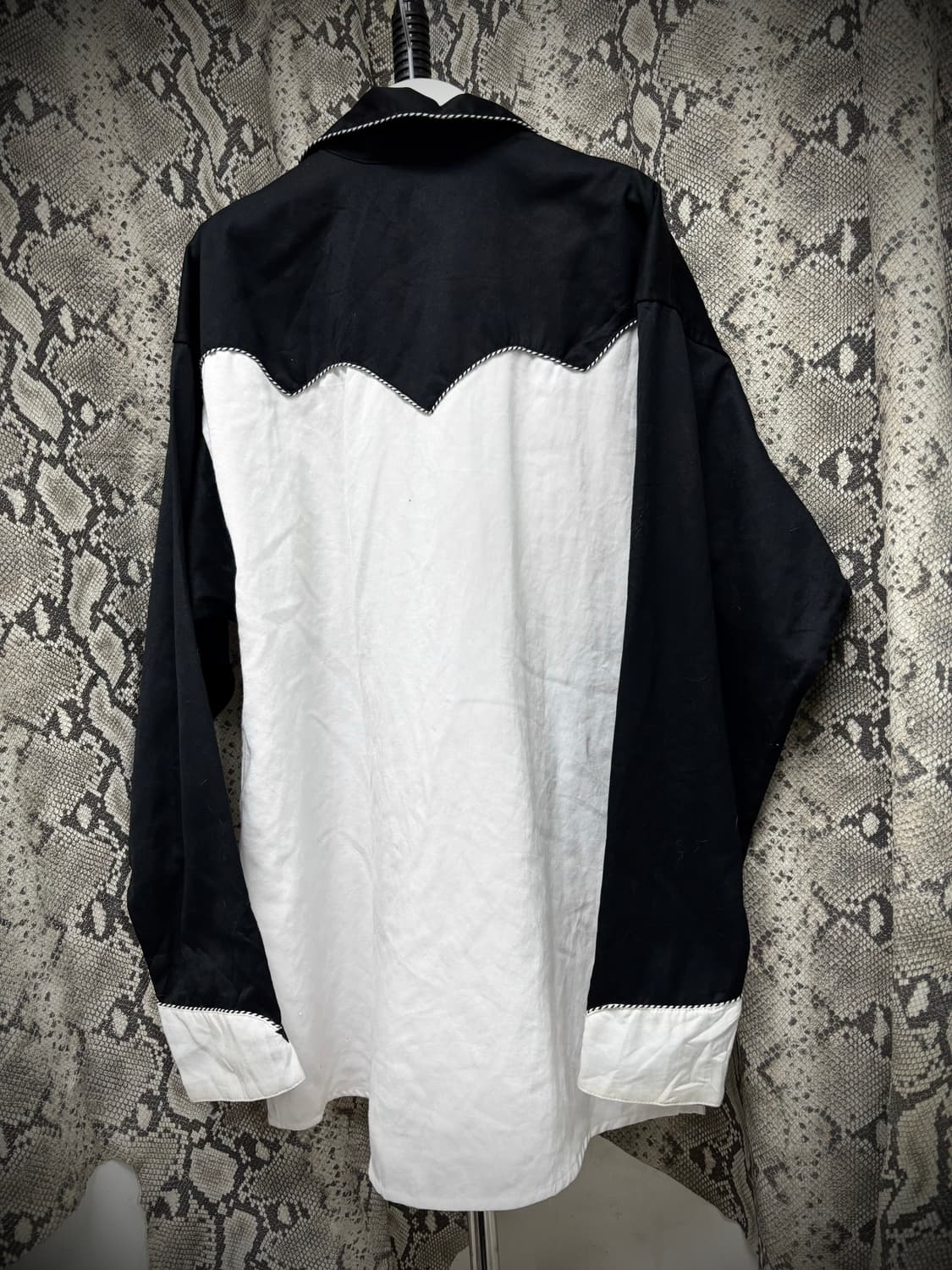 [Western]Black&White Western Over-Fit Sh 상품이미지10