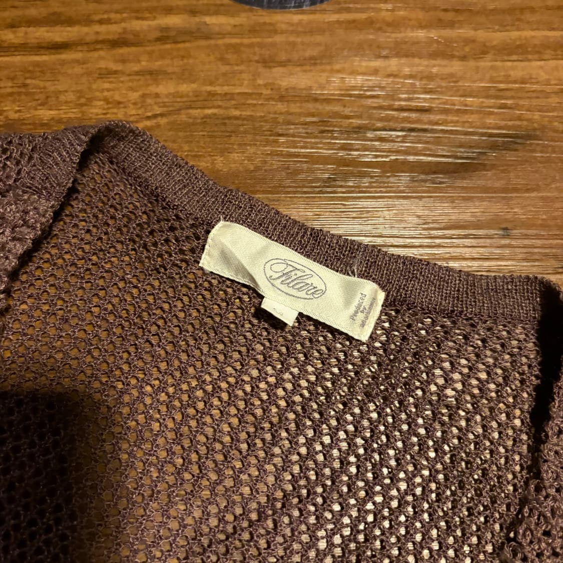 JAPANESE VINTAGE PURPLE COTTON MESH VEST 상품이미지3