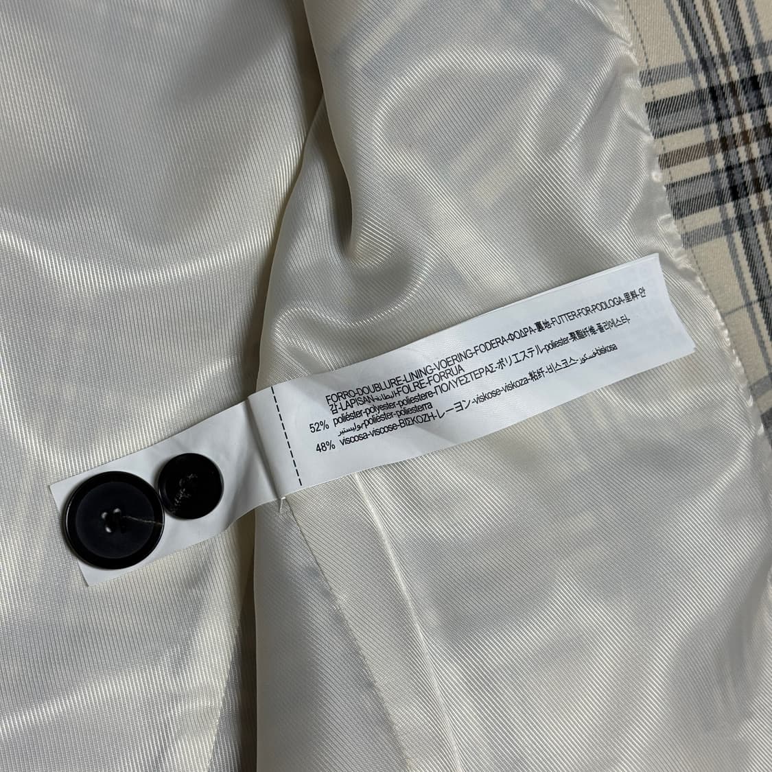 자라 체크 크롭 자켓 상품이미지5