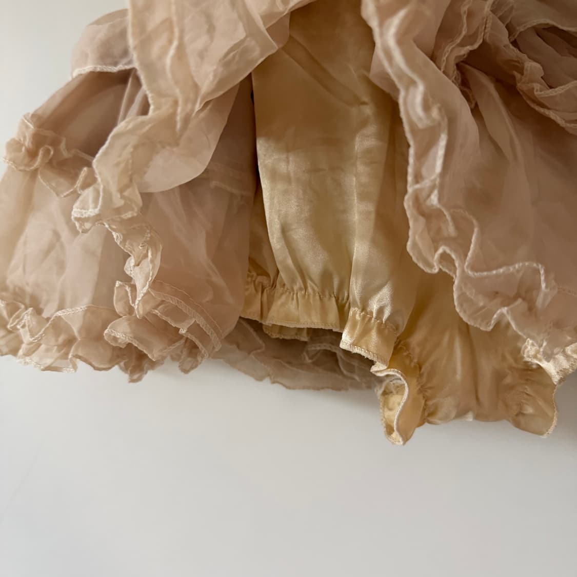 새상품 여자 봄 쉬폰 캉캉 미니스커트 상품이미지4