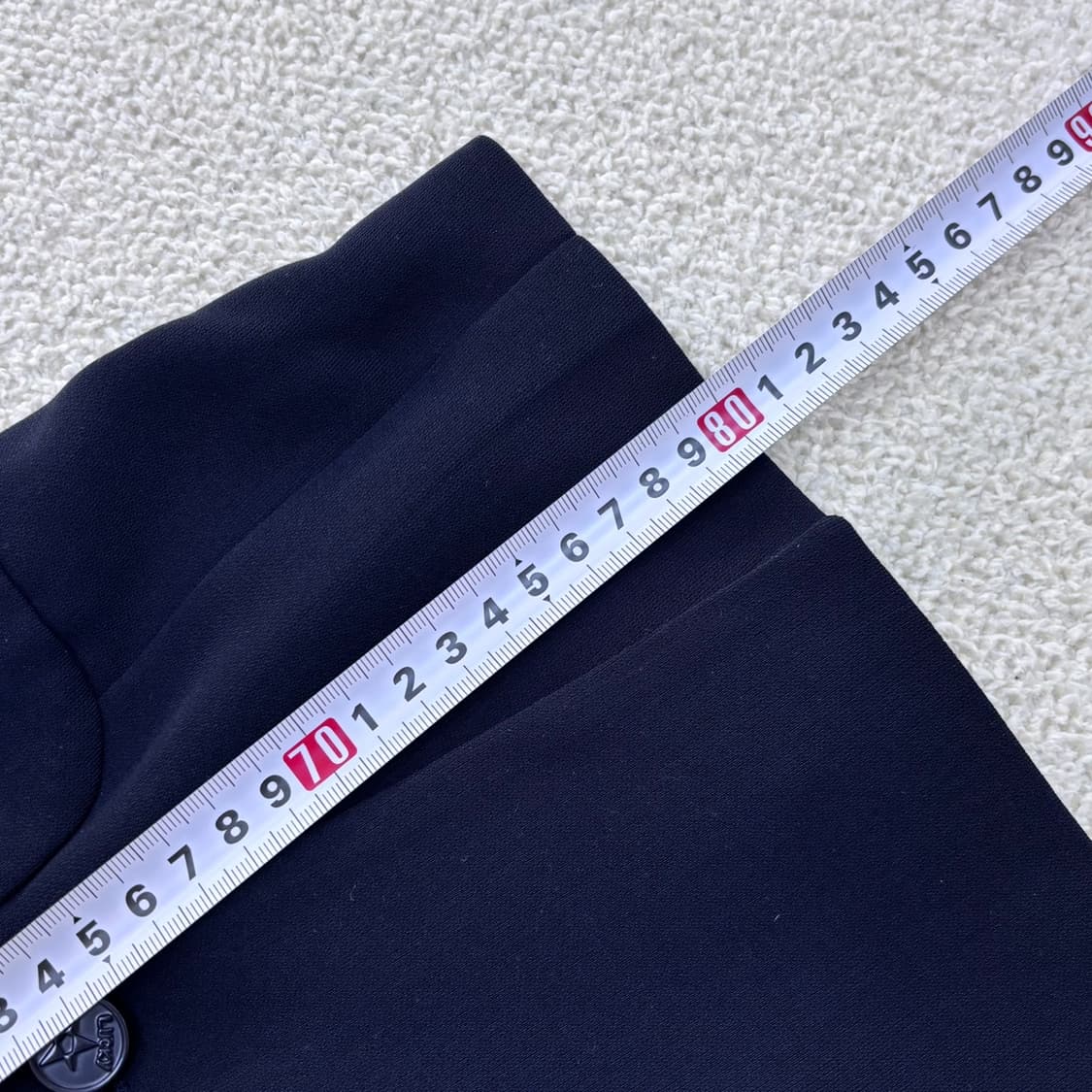 36 럭키슈에뜨 네이비 롱 코트 0326E 상품이미지5