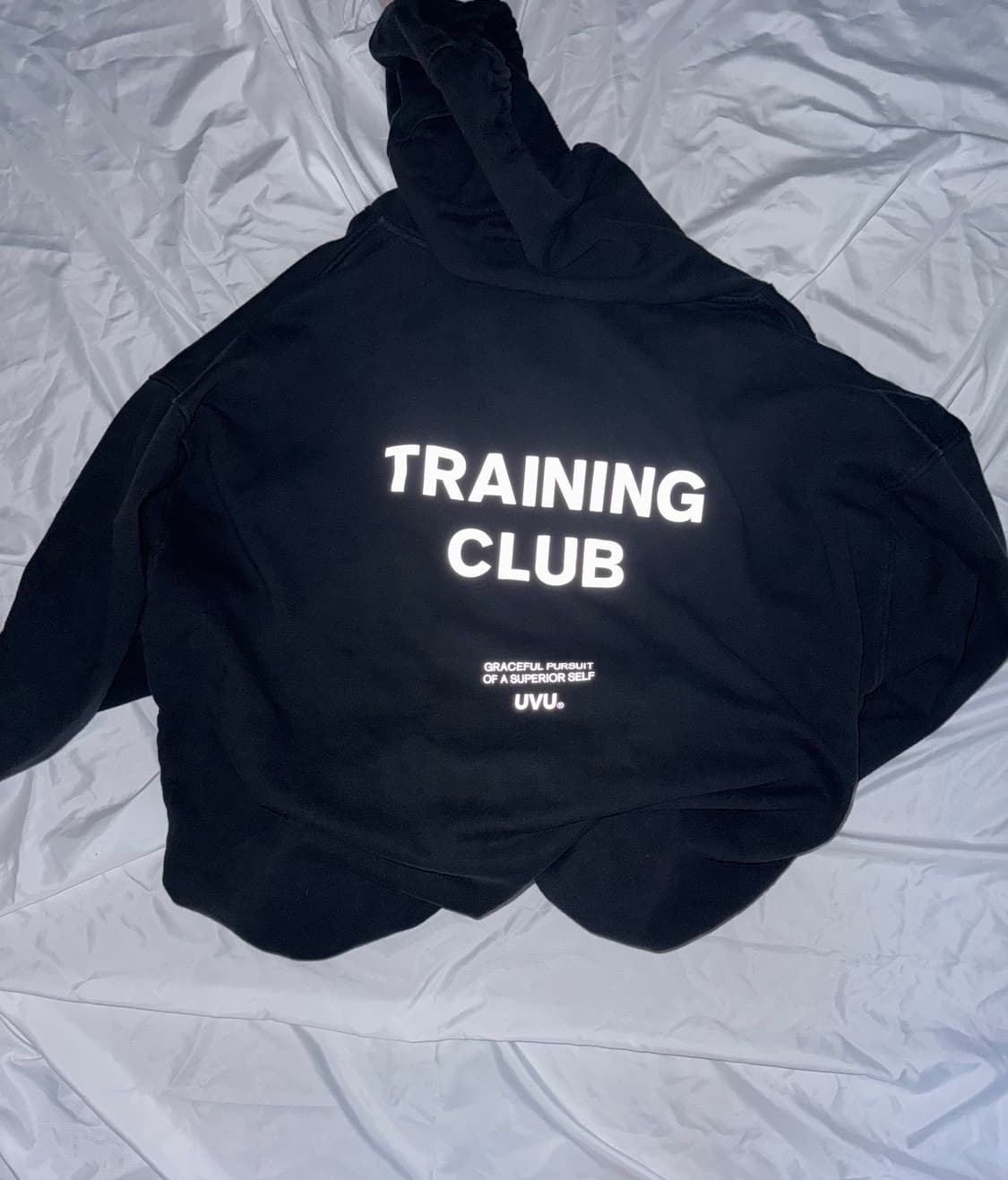 (XL) UVU 트레이닝 클럽 후드 블랙 리플렉티브 상품이미지5