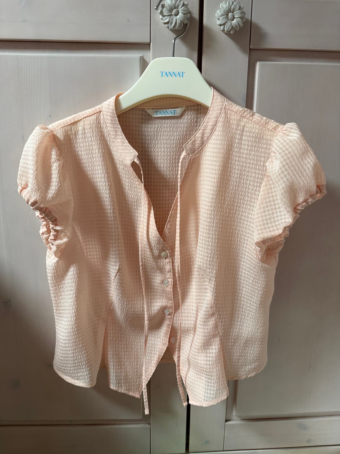 berry check blouse 상품이미지3