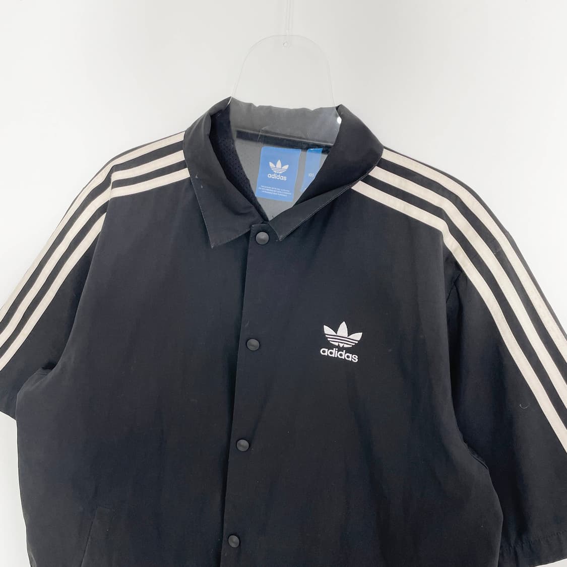 D2 아디다스 블랙 반팔 코치 자켓 100사이즈 상품이미지2