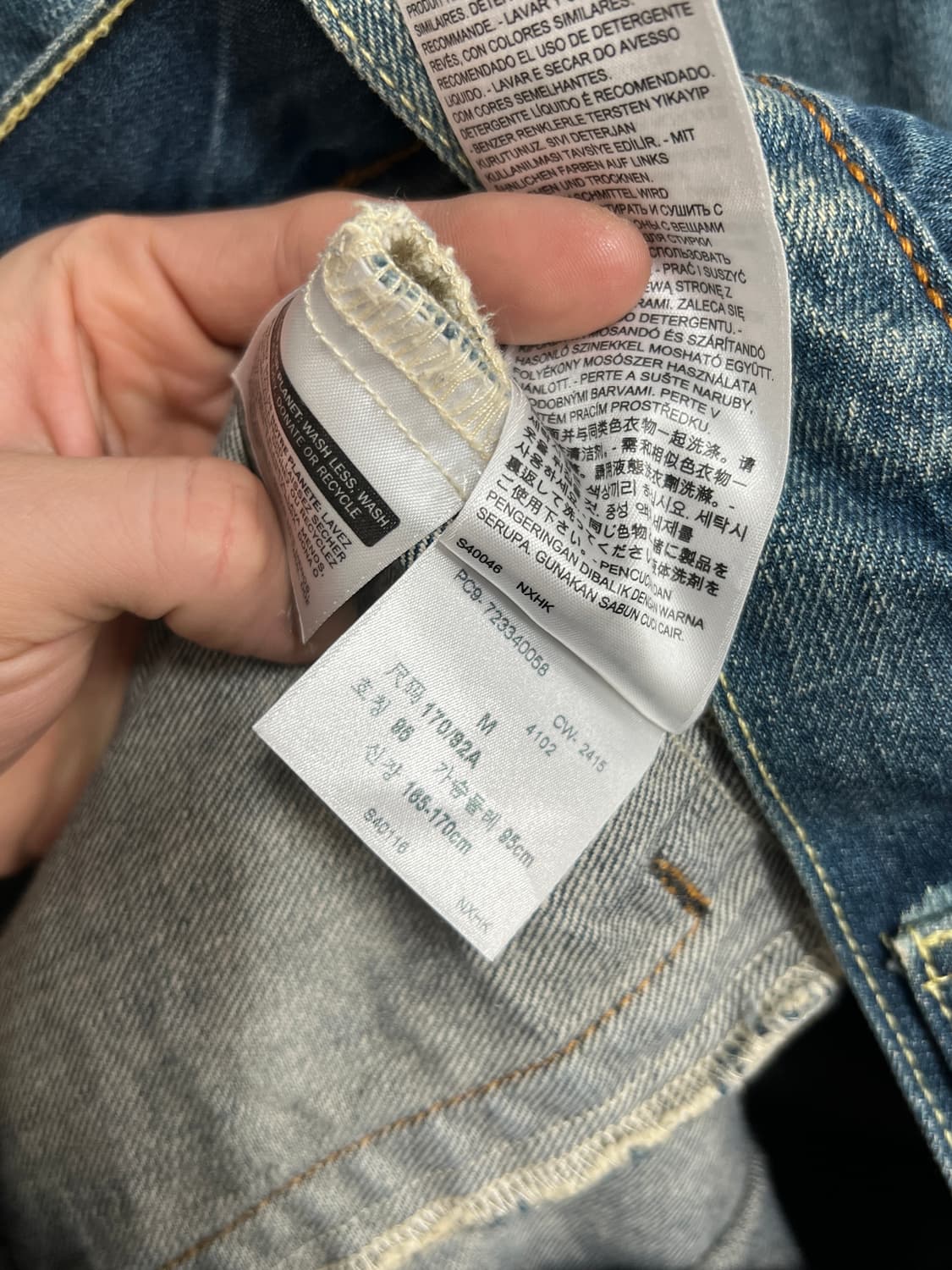 Levis 리바이스 오리지널 워싱 데님 트러커 자켓 상품이미지7