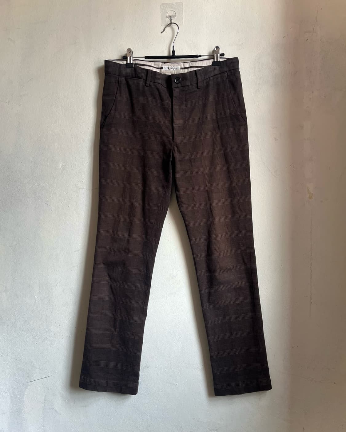 TAKEO KIKUCHI Gothic Brown Check Trouser 상품이미지3