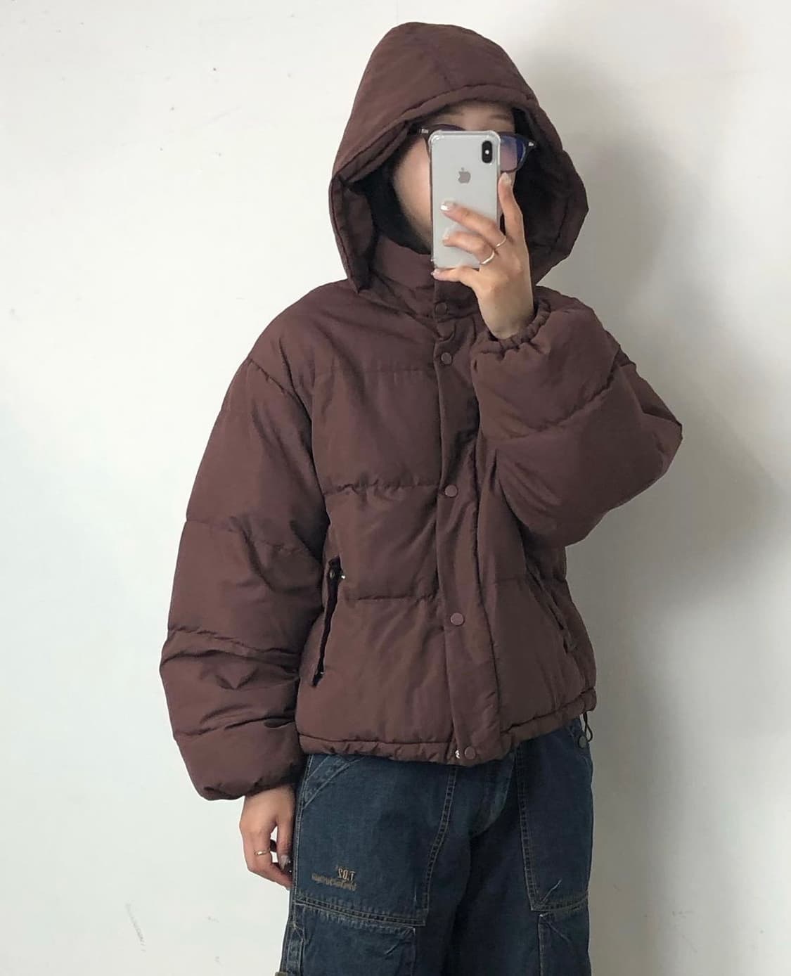 nice claup brown brick padding 상품이미지9