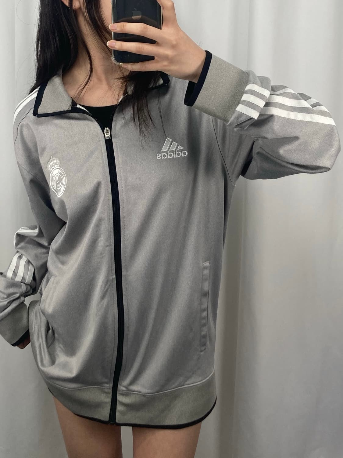 아디다스 레알마드리드 그레이 트랙탑 져지 상품이미지2