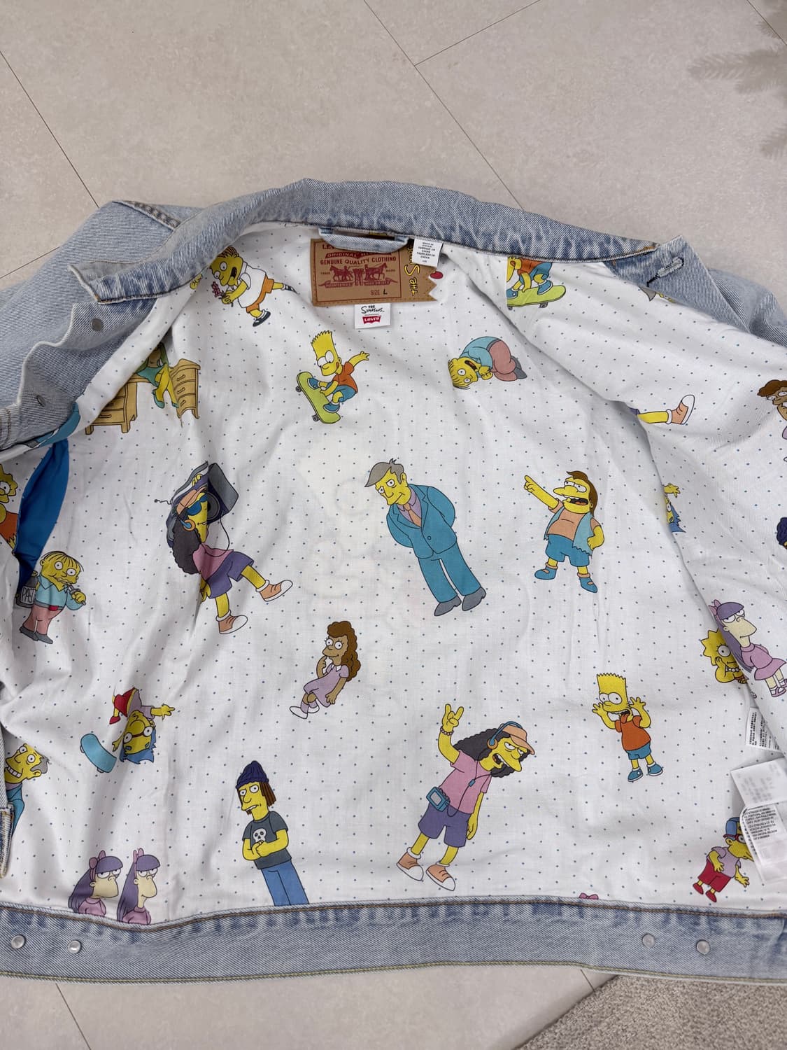 리바이스 심슨 청자켓 새상품 상품이미지3