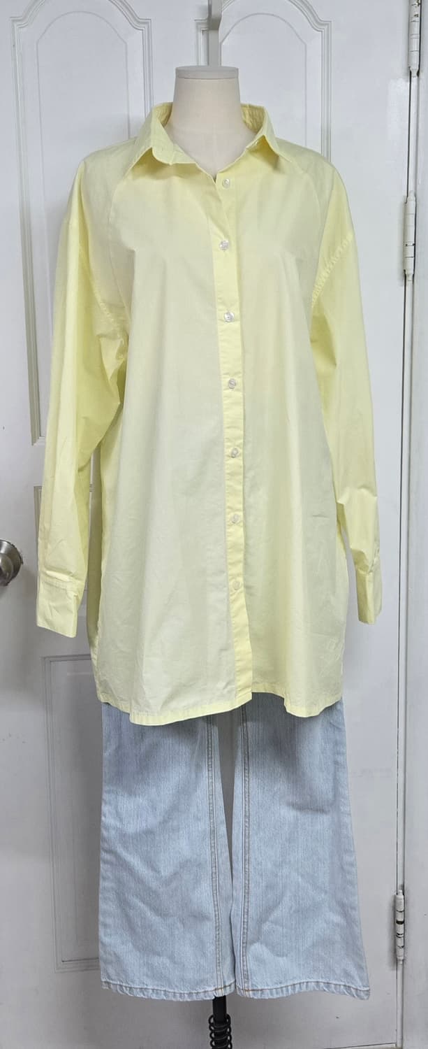 민더리 옐로우 롱셔츠 상품이미지2