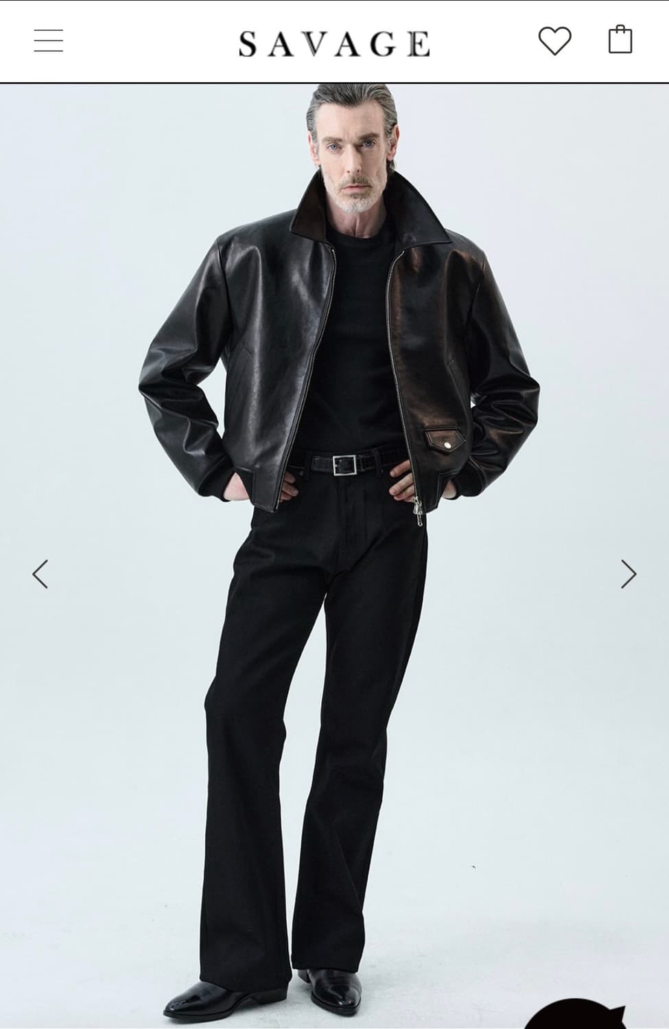 세비지 부츠컷 블랙진 XL 상품이미지1