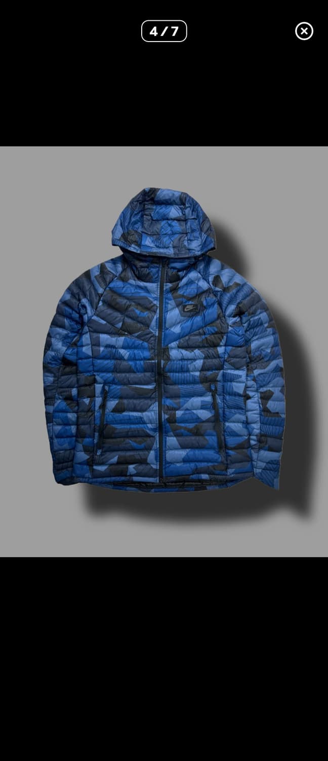 빈티지 나이키 블루카모 경량 패딩 L 상품이미지1