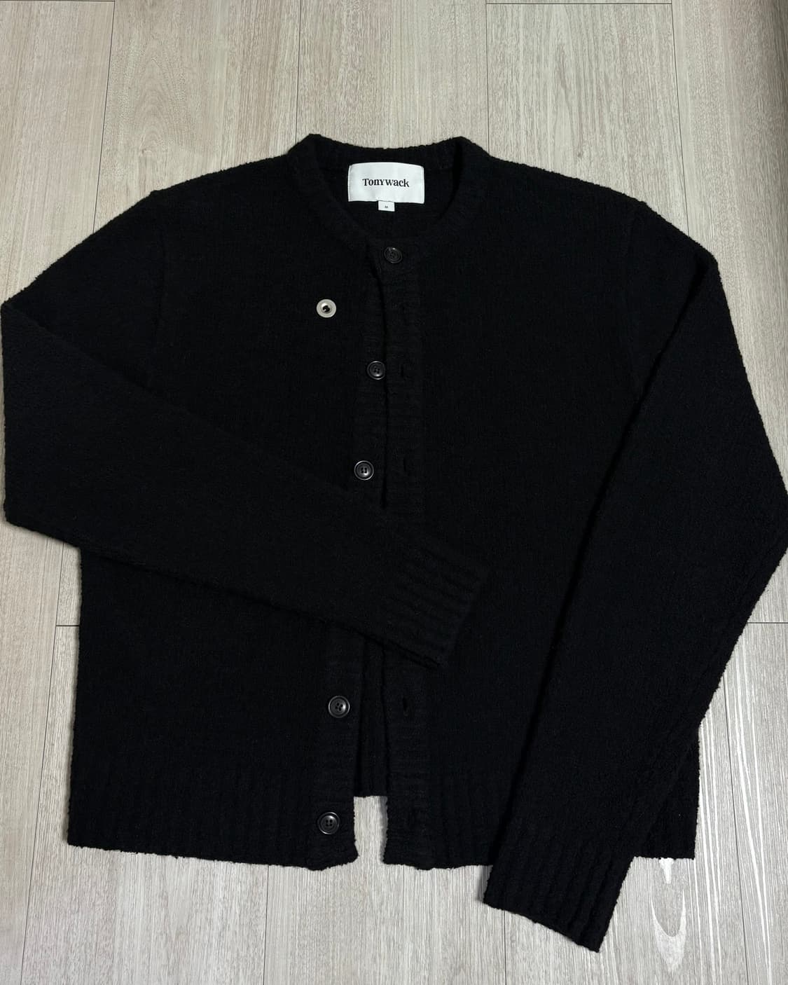 [M]토니웩 베이비 알파카 가디건 블랙 상품이미지4