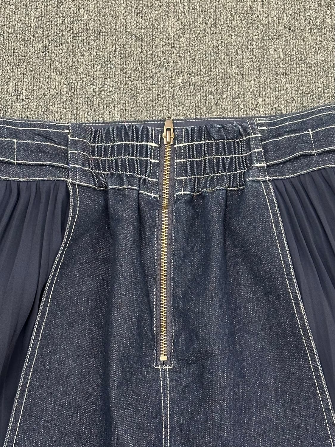 M)Japanese vintage 버클 데님 플레어 스커트 상품이미지5